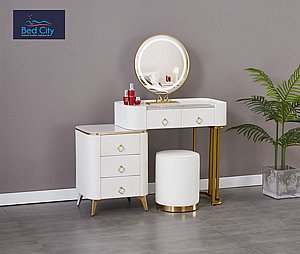 שידת איפור דגם 012 זהב שידת איפור דגם 012 זהב